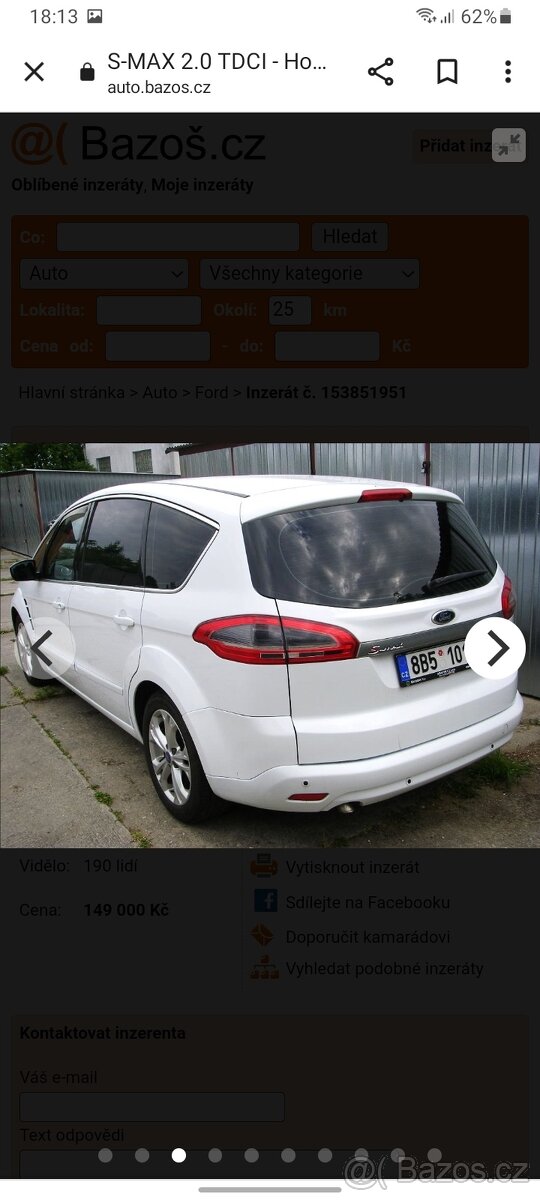Ford s-max 2.0 diesel - 2