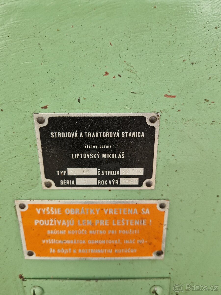 Prodám dvoukotoučovou brusku BL25 - 2