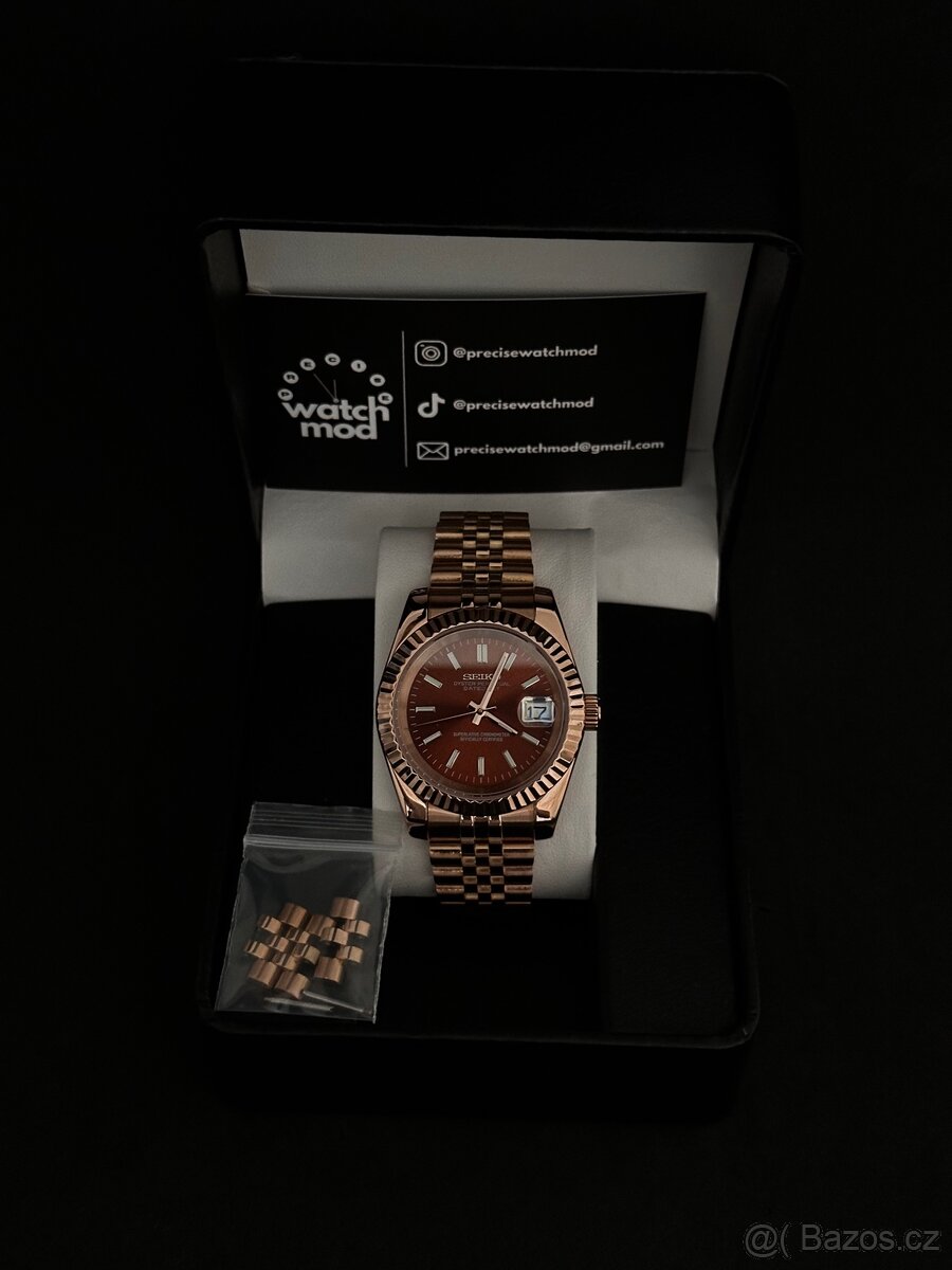Seiko mod Datejust Chocolate - 2