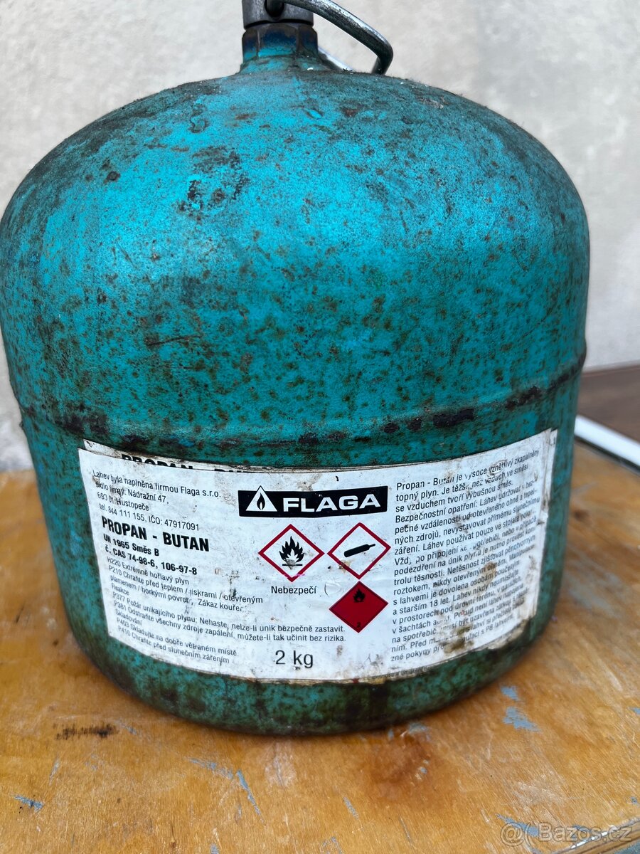 Propanbutanová lahev 2kg - 2