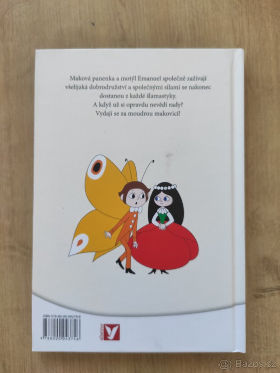 Maková panenka a motýl Emanuel kniha NOVÁ - 2