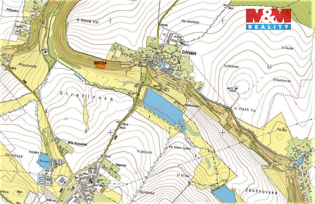 Prodej louky, 2985 m², Skuteč - 2