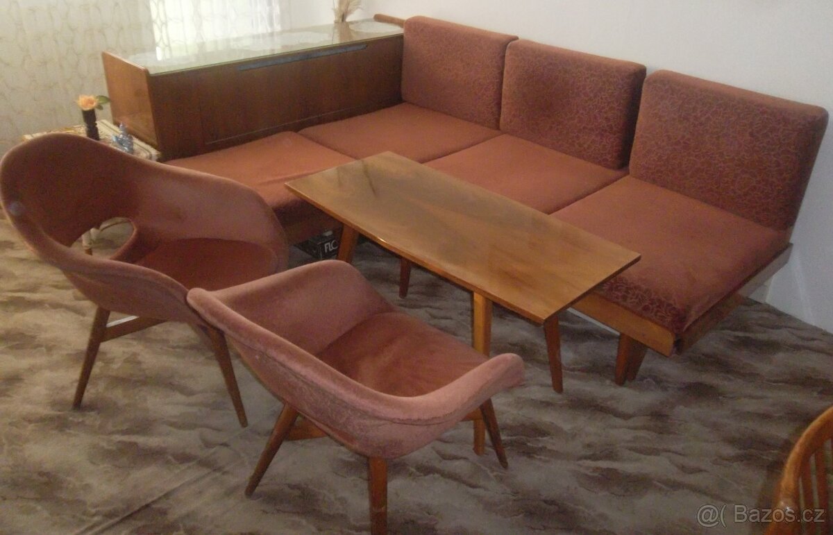 Retro obývák velice zachovalý kompletní - 2