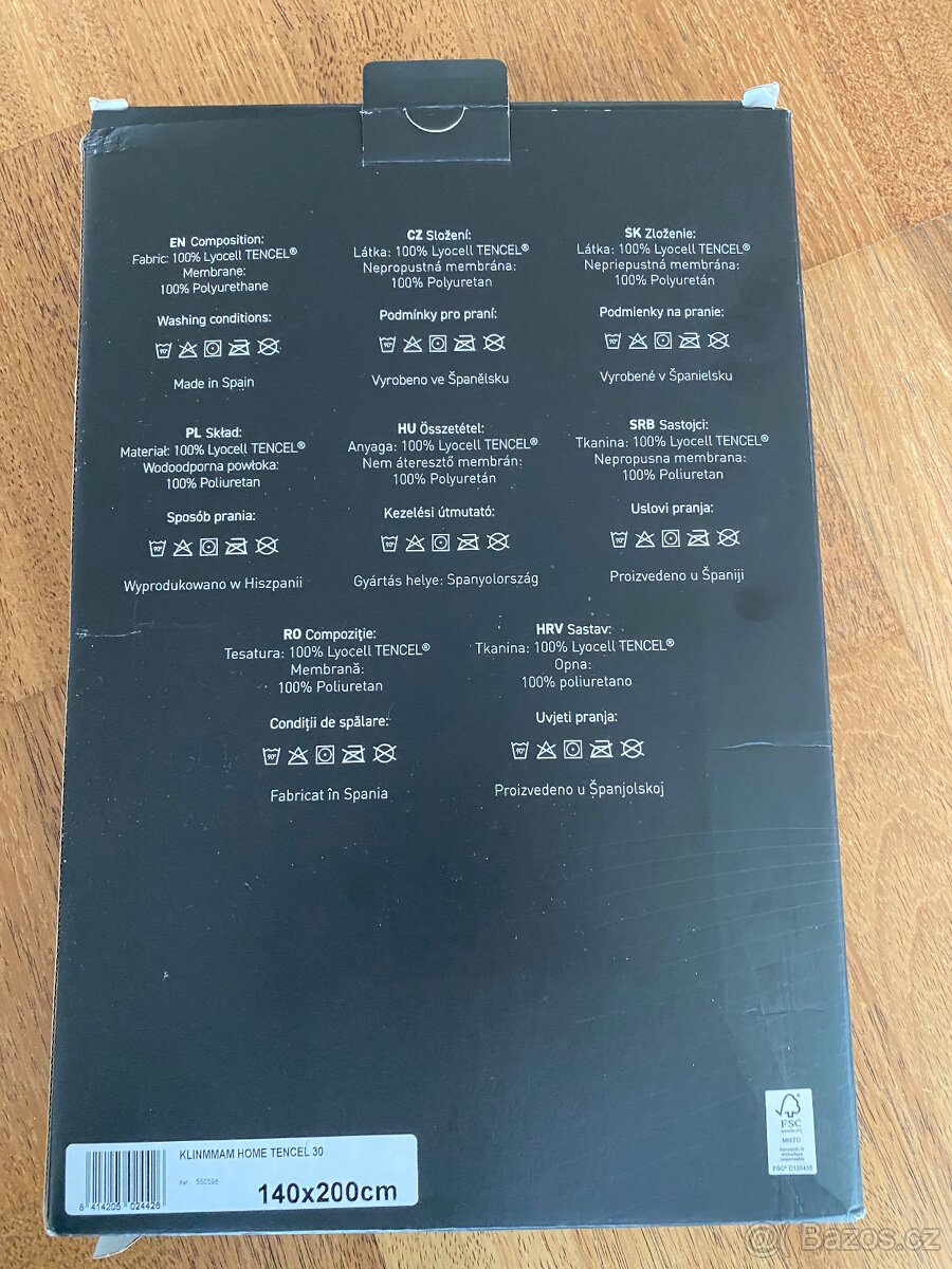 Klinmam Home TENCEL 30 - tenký matracový chránič 140 x 200 x - 2