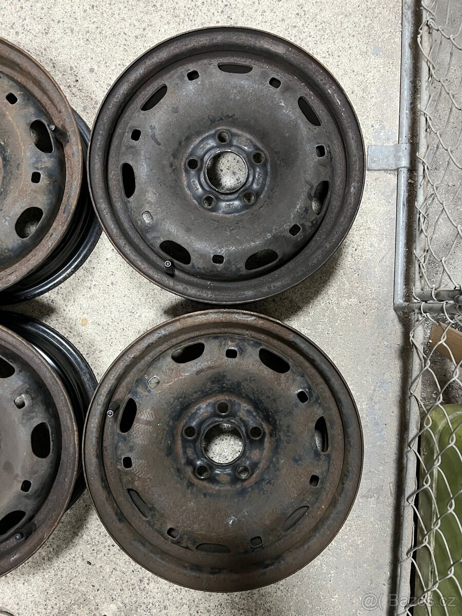 Plechové disky VW 5x100 R14" - 2