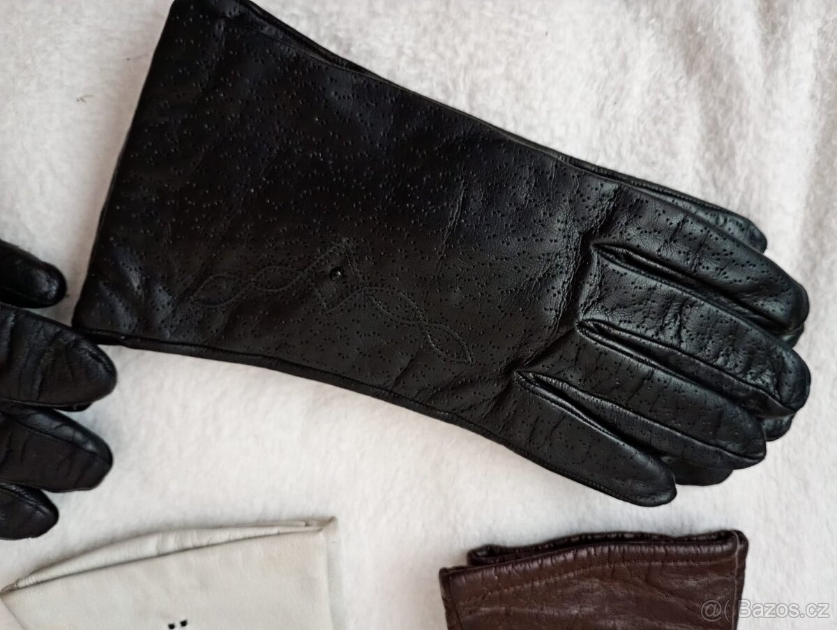 damské kožené rukavice - 2