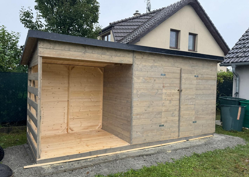 Dřevník Toronto s malým domkem - 2