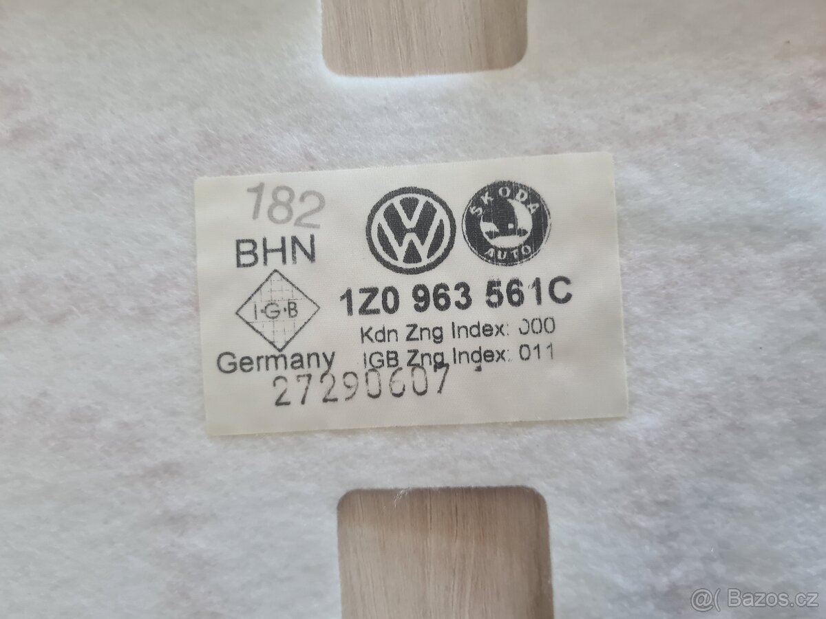 NOVÁ Dečka výhřevu zadního sedáku Octavia 2 ORIG - 2