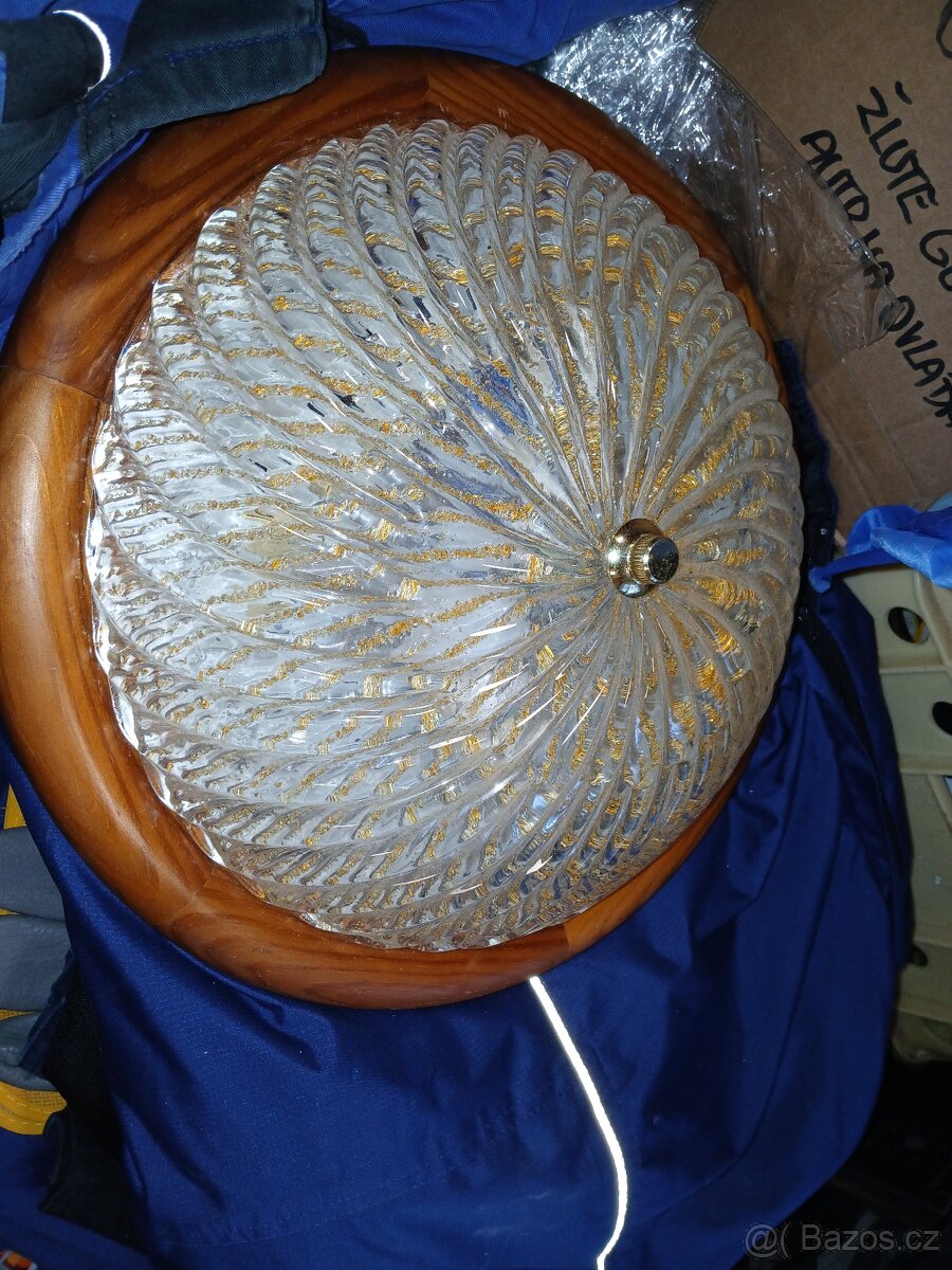 RETRO lustr skleněnný na chatu či chalupu - 2