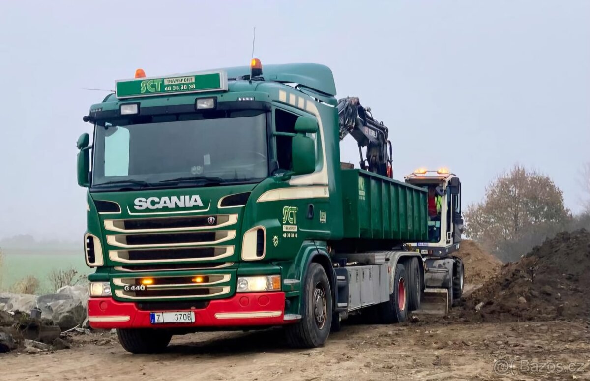 Scania hákový kontejner, G 440, - 2