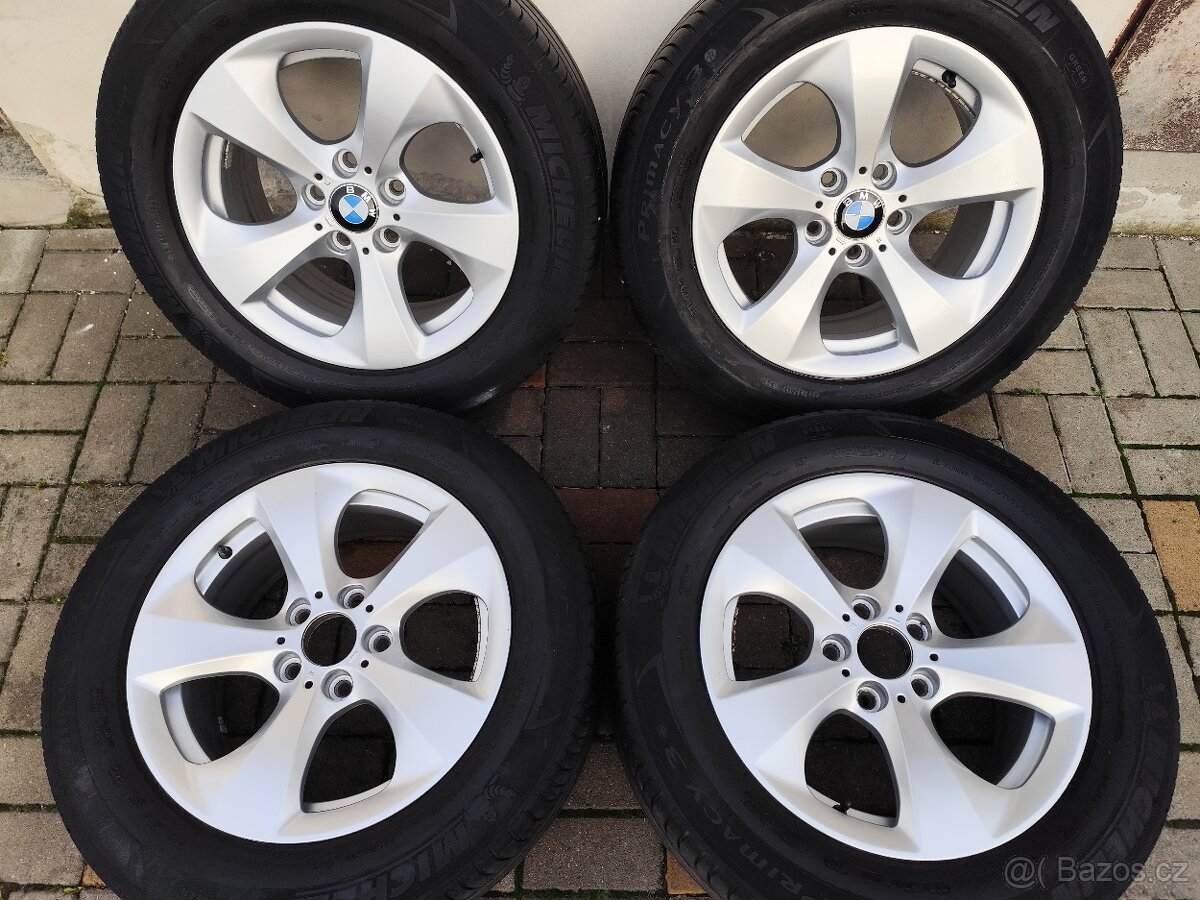 ALU 5x120 r17 BMW/T5 + PNEU - PĚKNÁ SADA - 2