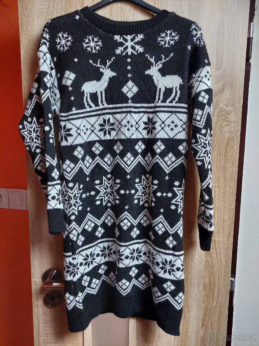 Úžasný zimní - vánoční šaty / svetr - 2