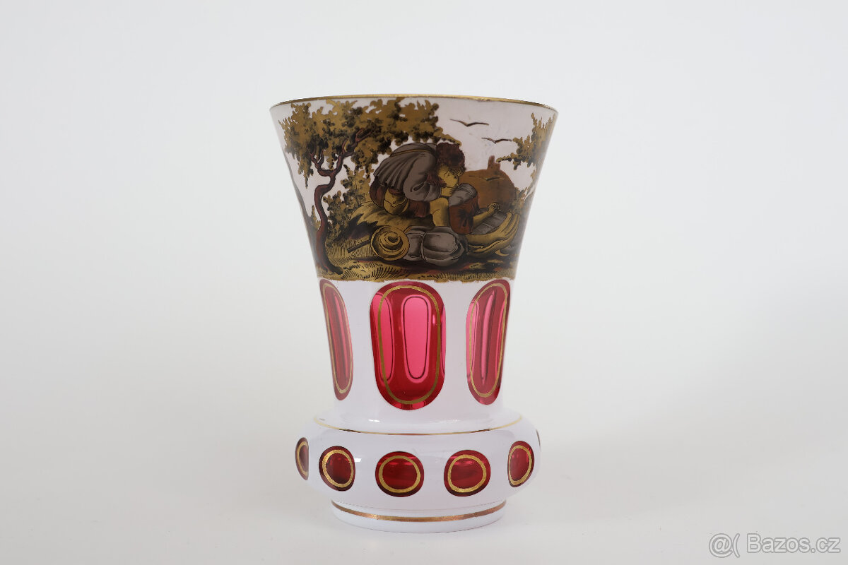 Váza přejímané sklo Wolfgang Berndt Nový Bor - 2