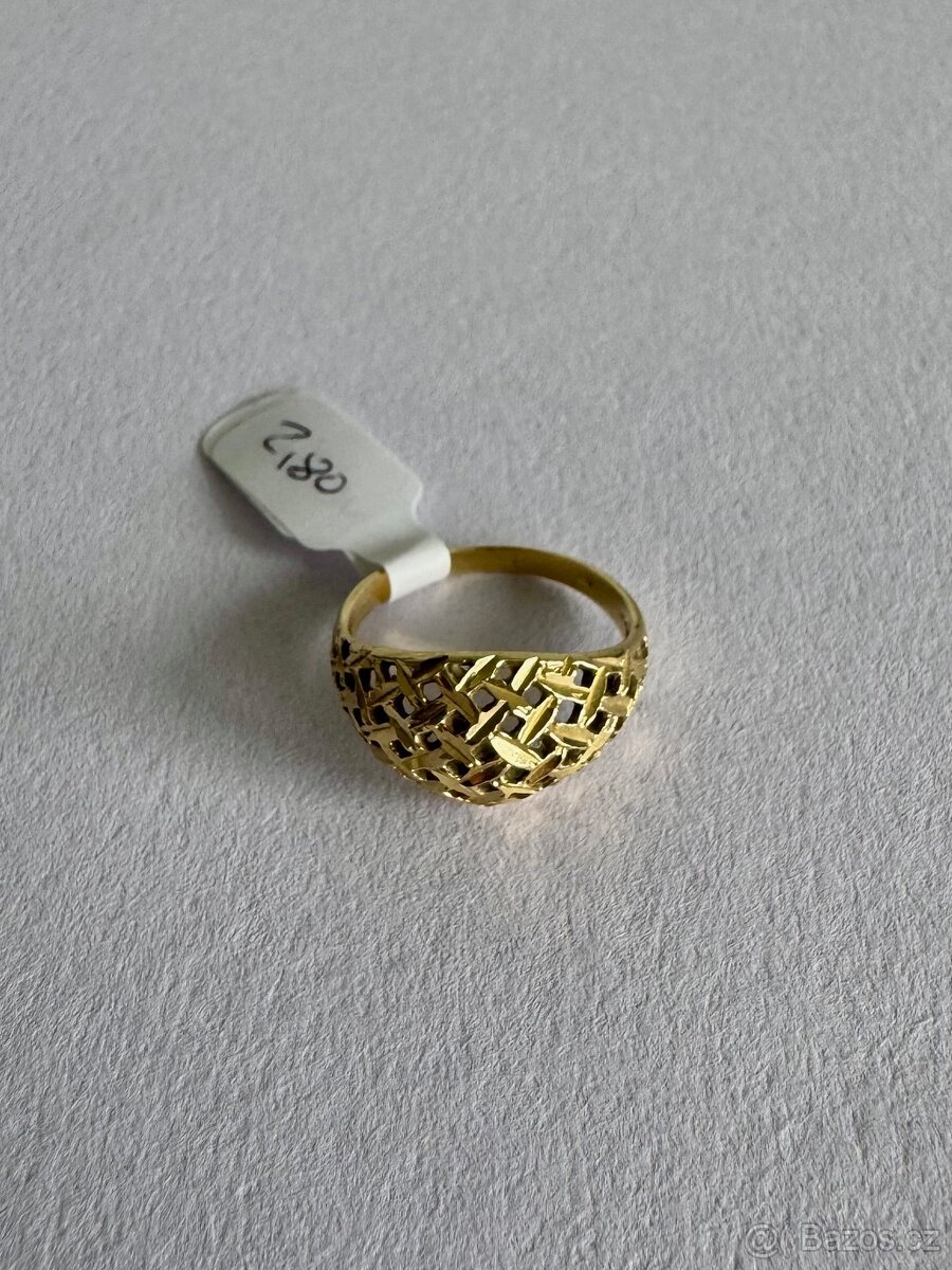 Zlatý prsten 14K, 2,80 g, vel.54 - 2