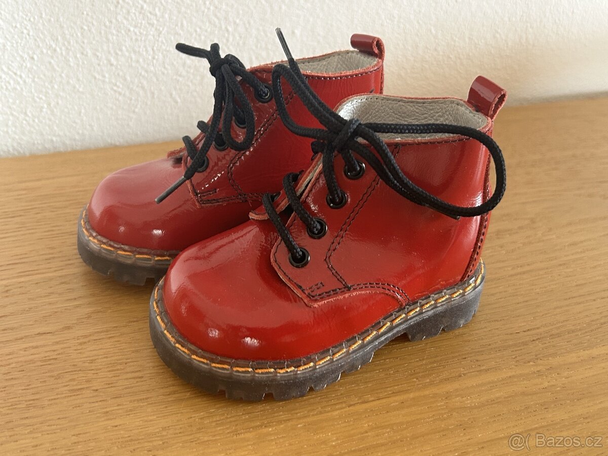 Dívčí kožené boty, vel. 19, NOVÉ - 2