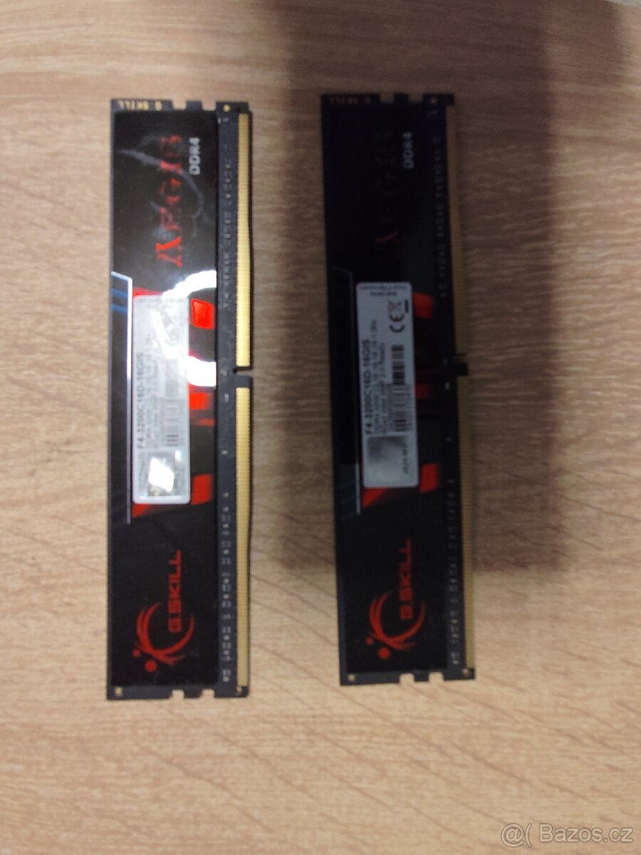 Paměti G.SKILL 16GB kit 3200MHz v záruce - 2