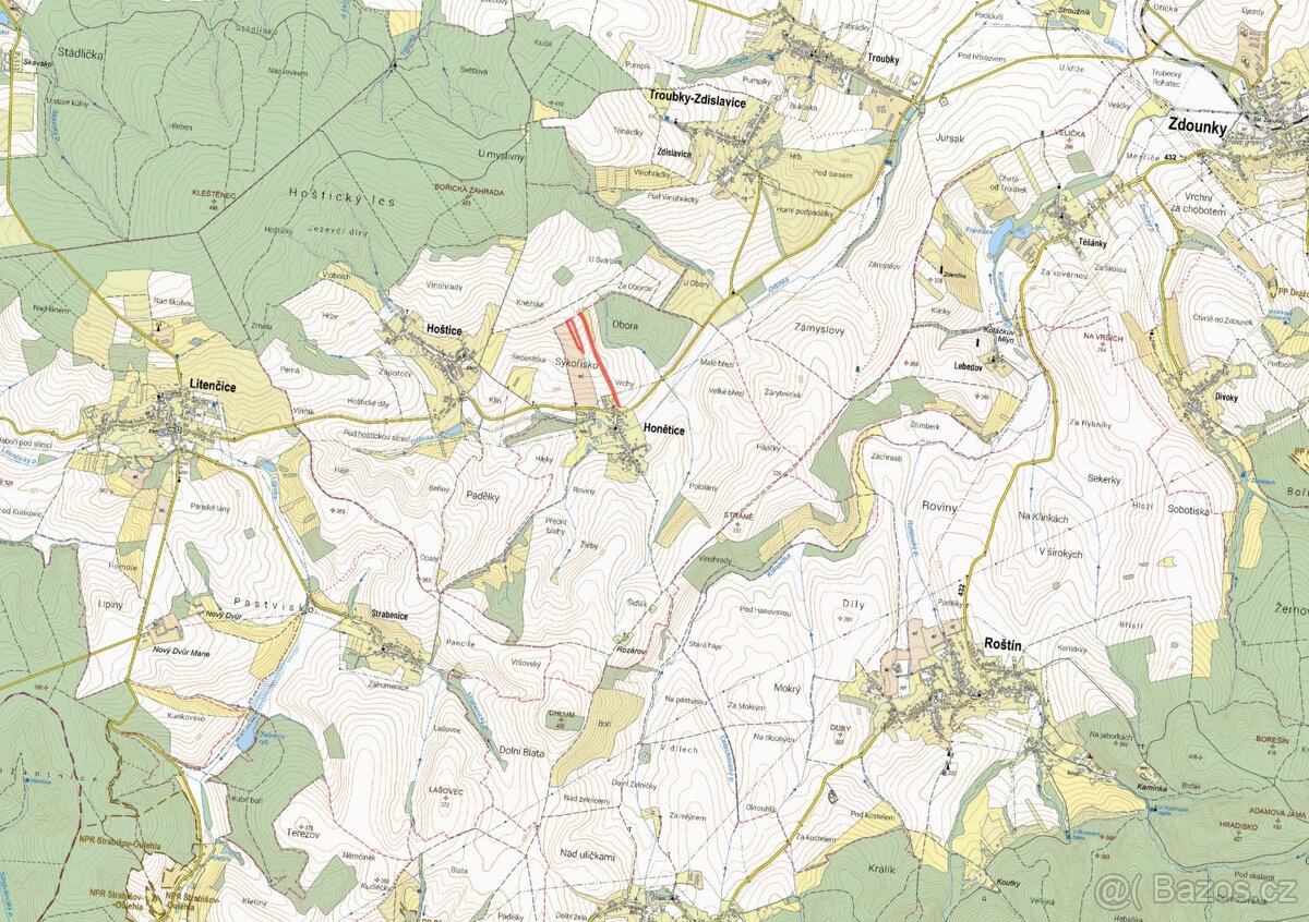 Zemědělská půda, prodej, Honětice, Kroměříž - 2