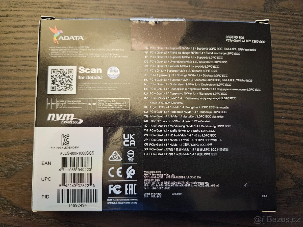 ADATA LEGEND 800 M.2 SSD 1TB - 2