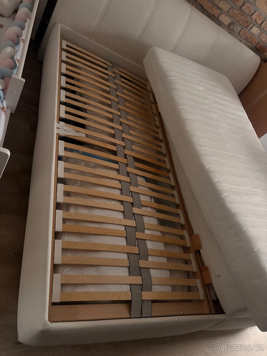 Manželská postel 180×200 s úložným prostorem - 2