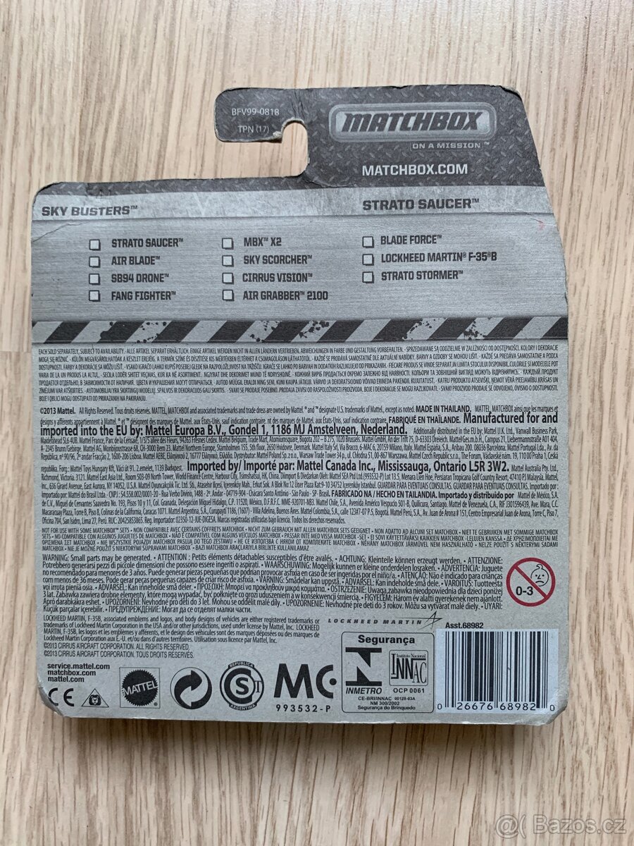 Matchbox Letadla Sky Busters Strato Saucer - 2