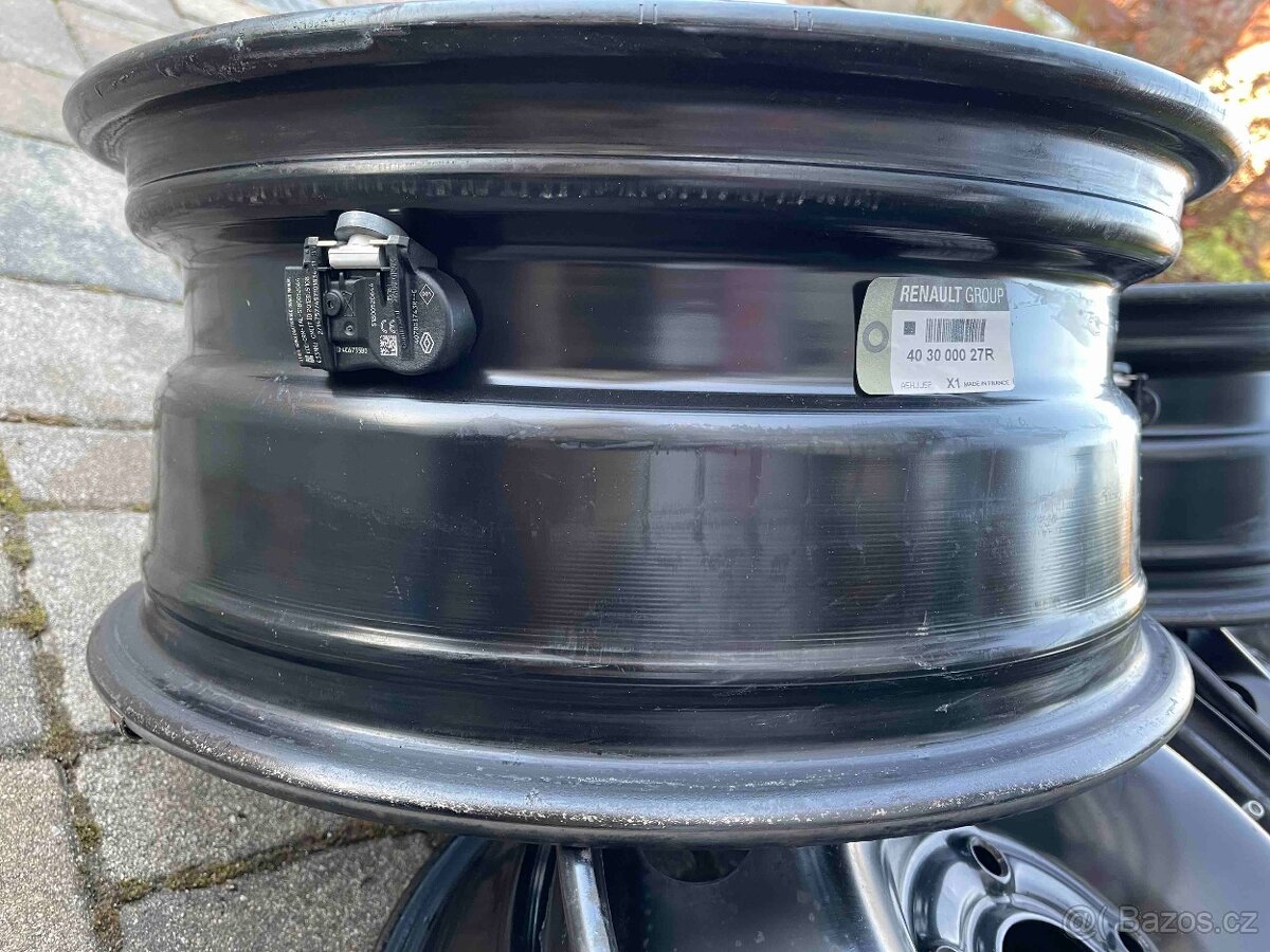 Prodám čtyři použité plechové disky 16" - 2