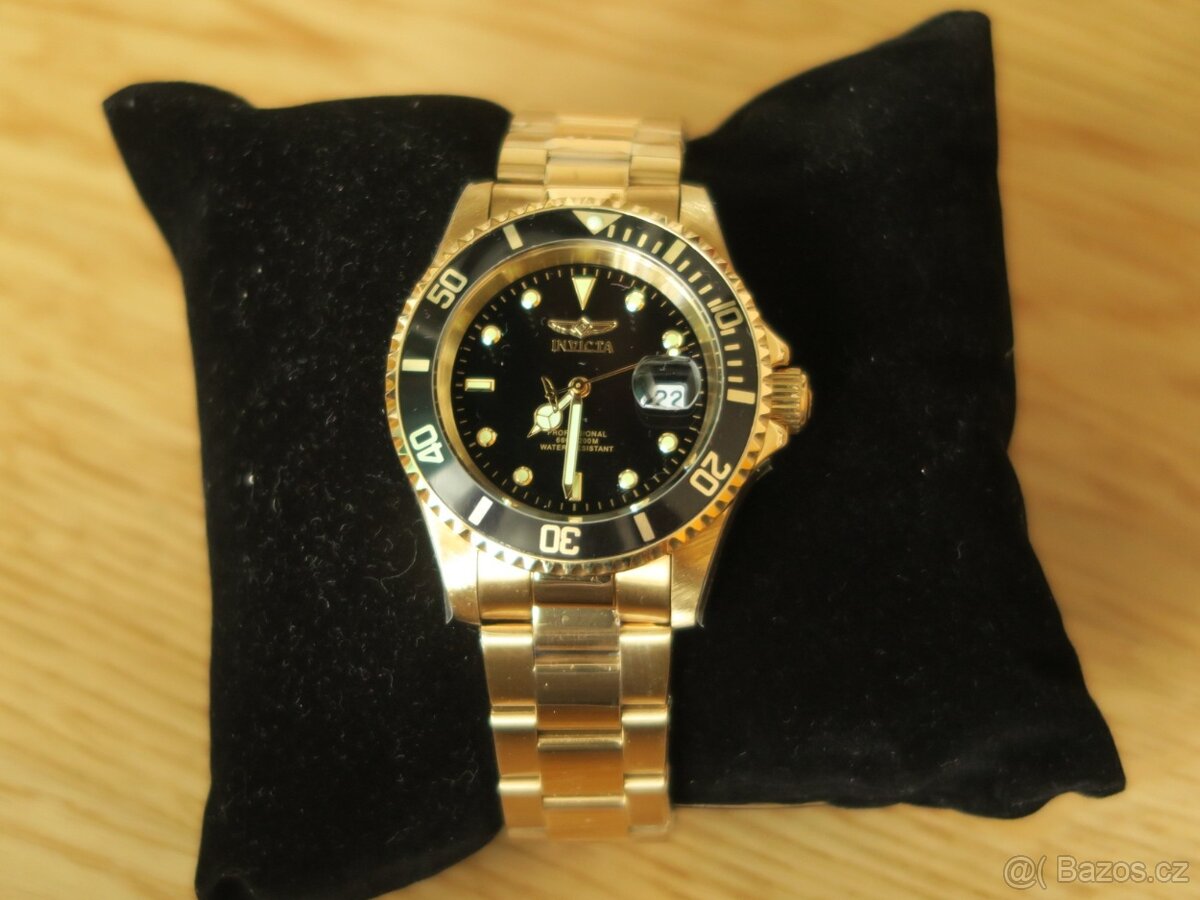 Invicta Pro Diver 200M zlatá barva - 2