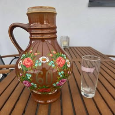 Ručně malovaný keramický džbán "60" - 2