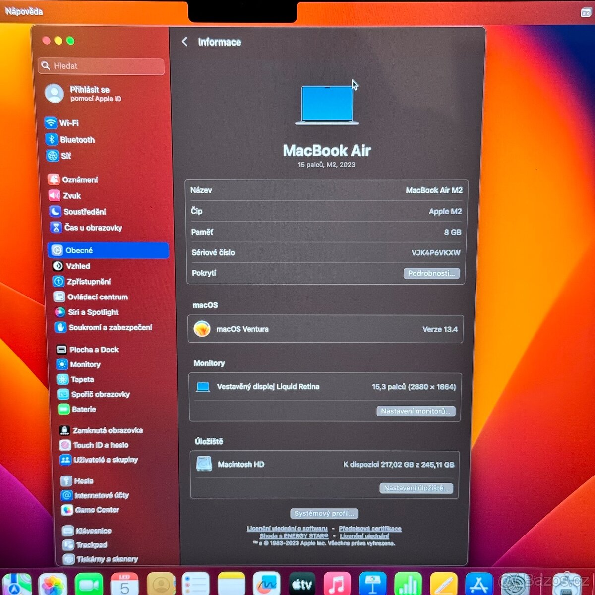 NOVÝ MACBOOK AIR 15” M2/256GB/8GB/BATERIE 100% - 2