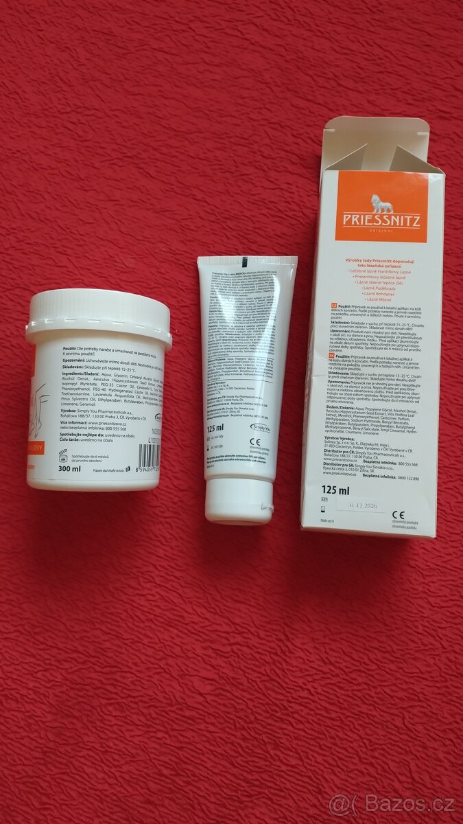 KRÉMY PRIESSNITZ na žíly a na těžké nohy, NOVÉ - 2