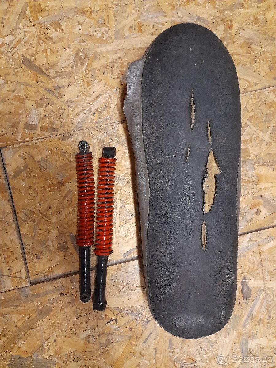 Jawa 50/20, 21, 23 mustang zadni tlumice, sedlo - 2