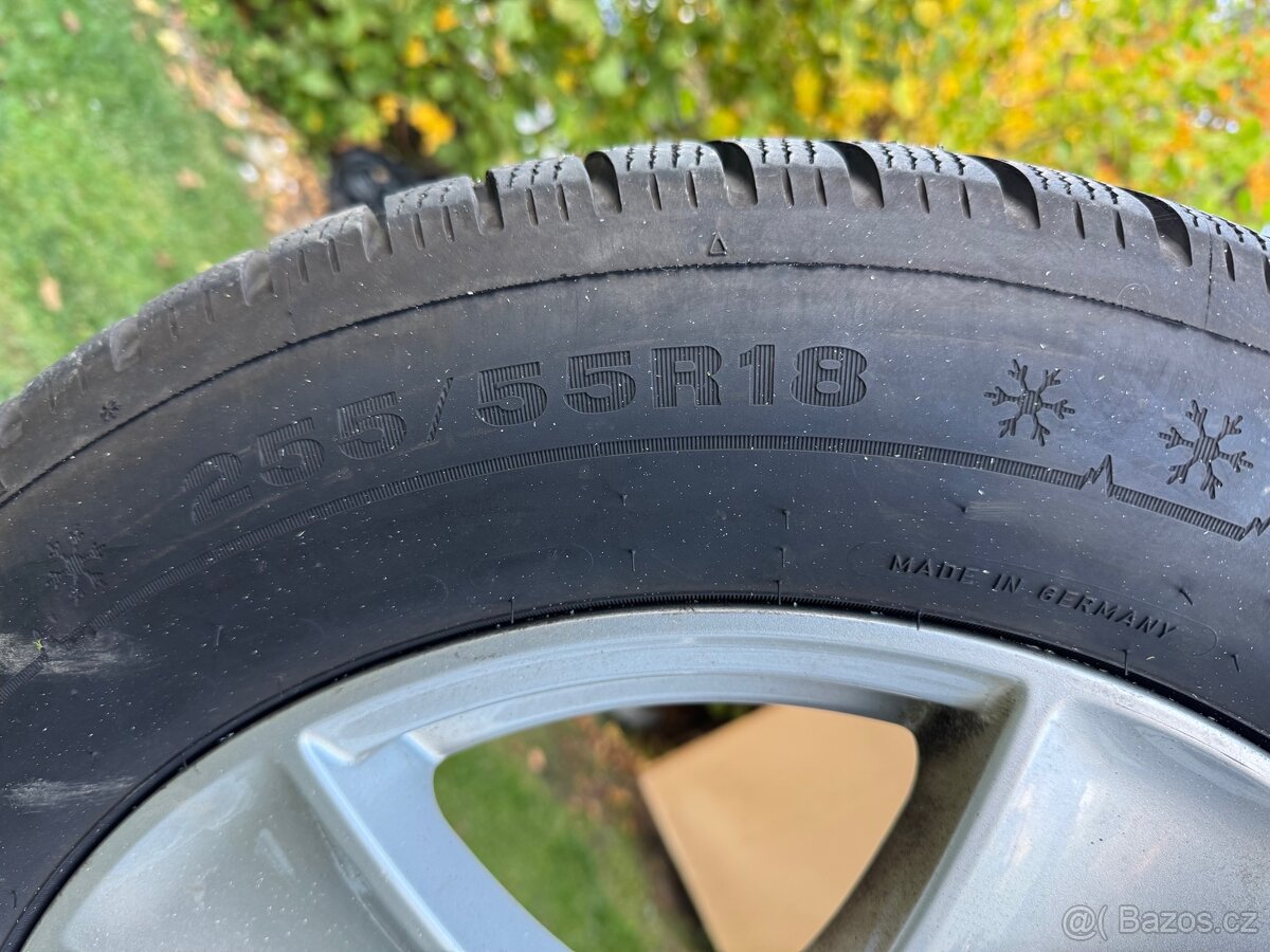 Zimní pneu Dunlop 255/55/18 + disky BMW X5 - 2