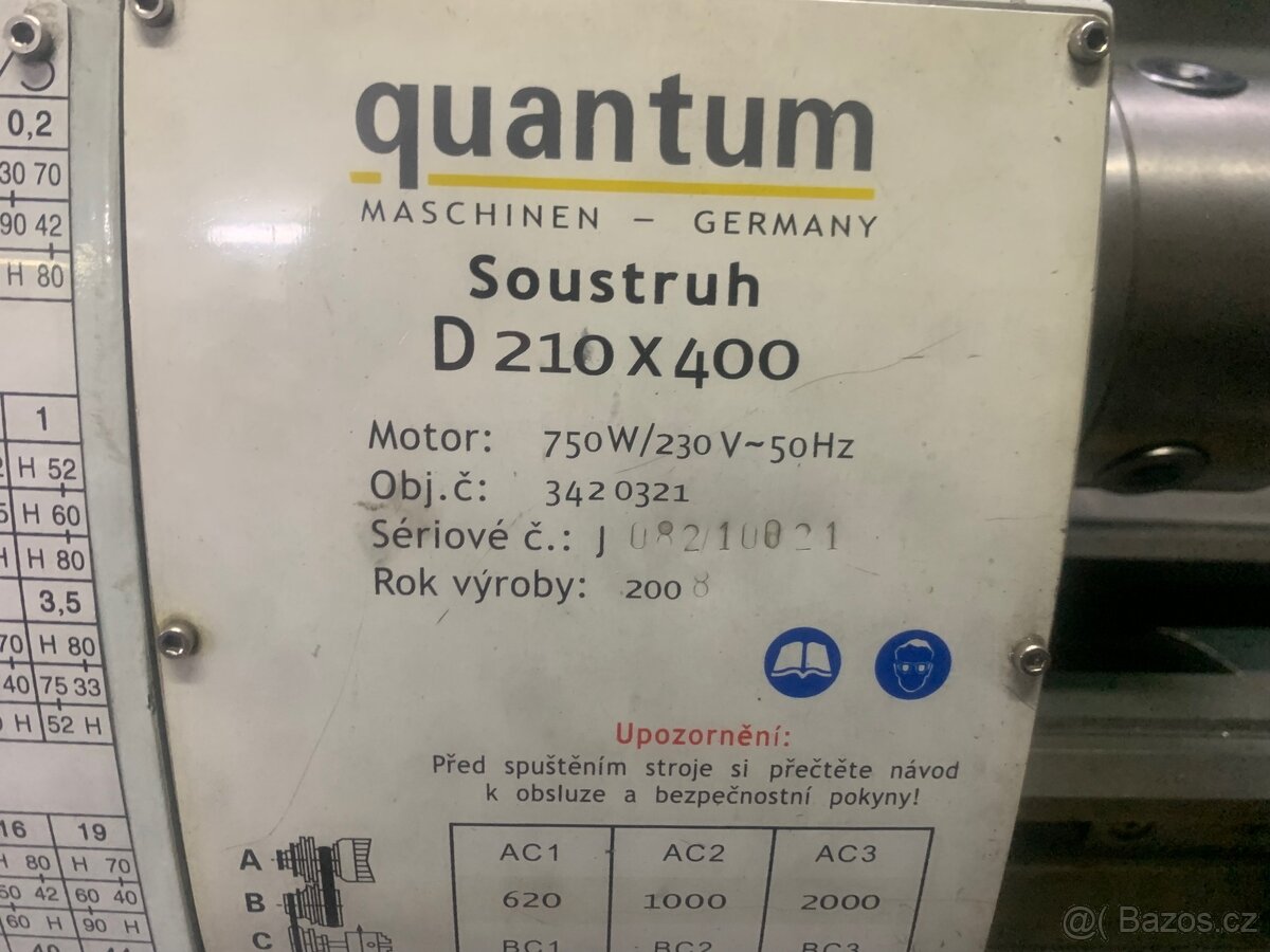 Stolní soustruh Quantum-optimum D210x400 - 2