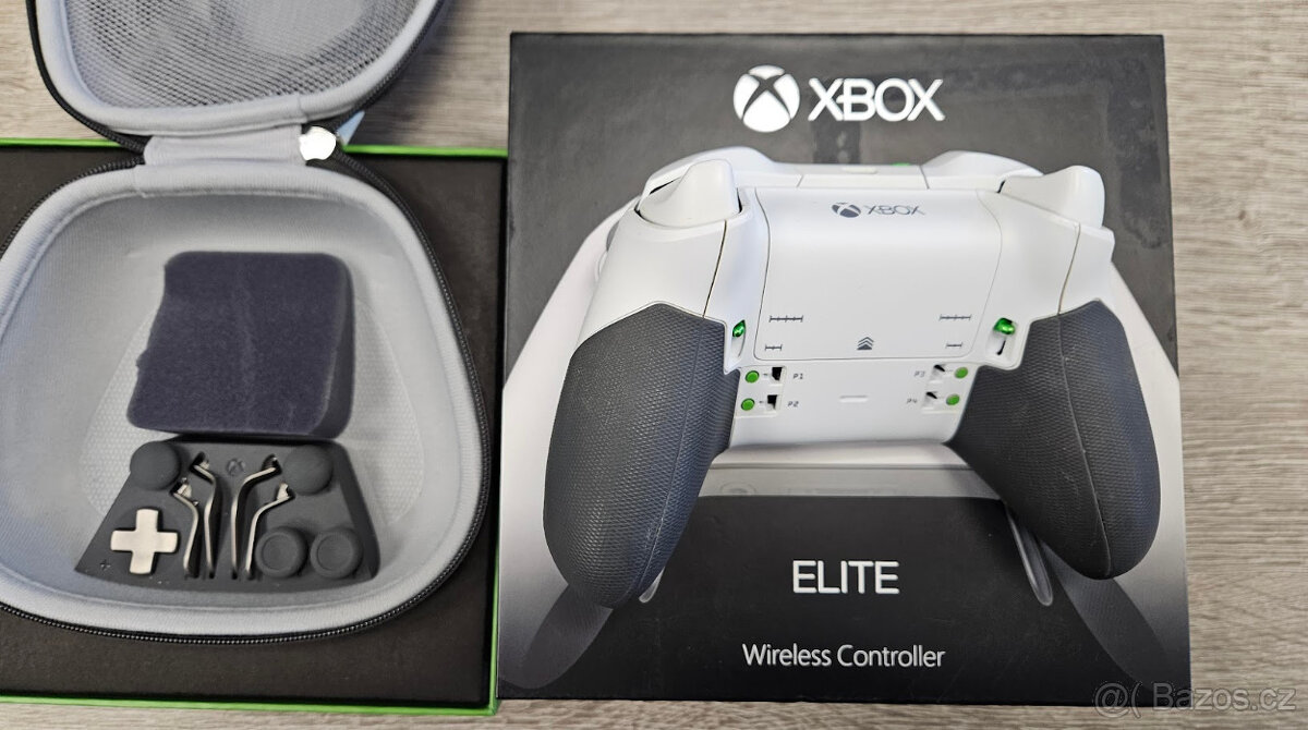 Bezdrátový herní ovladač Xbox One Elite, bílý - 2
