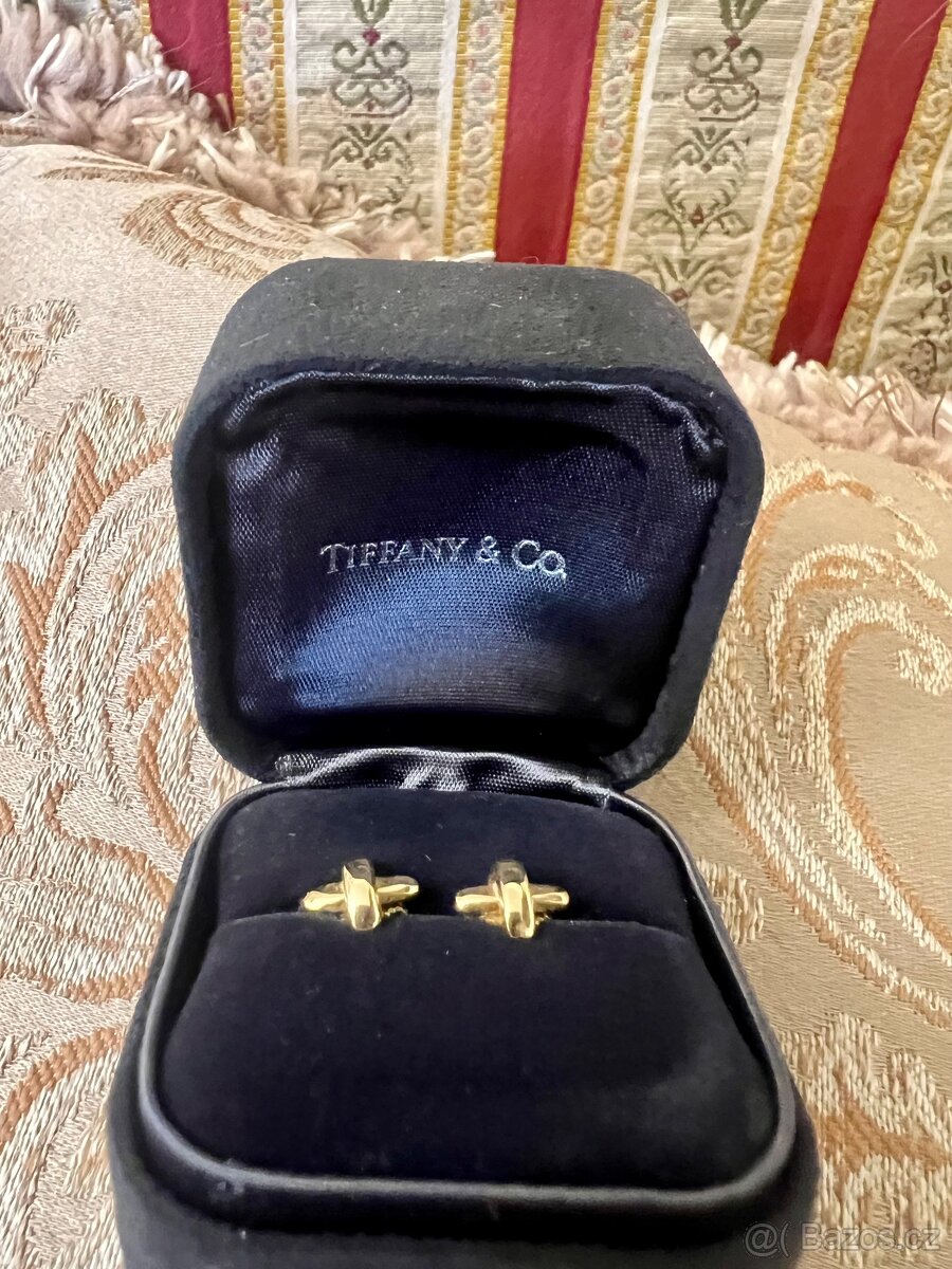 Tiffany&Co zlaté náušnice 750 - 2