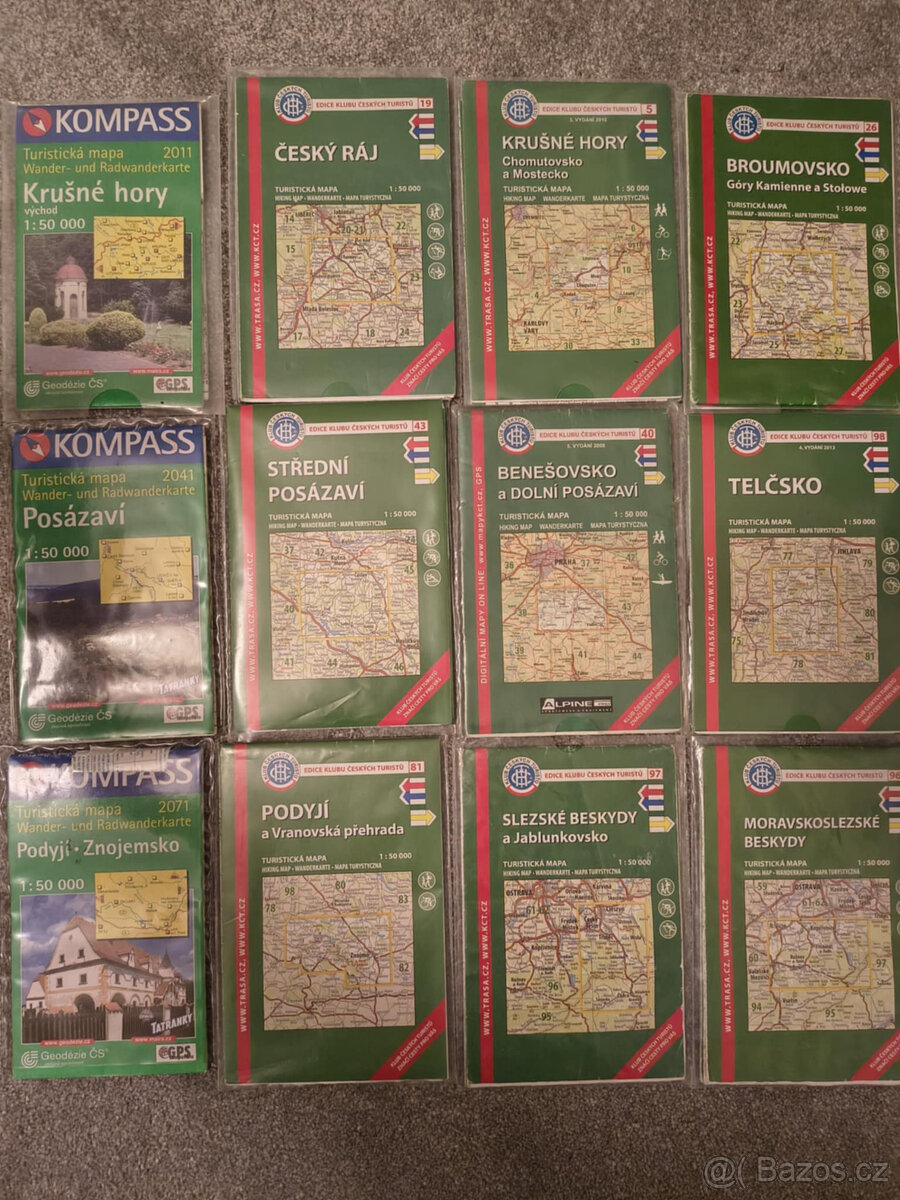 Turistické mapy a průvodce ČR - 2