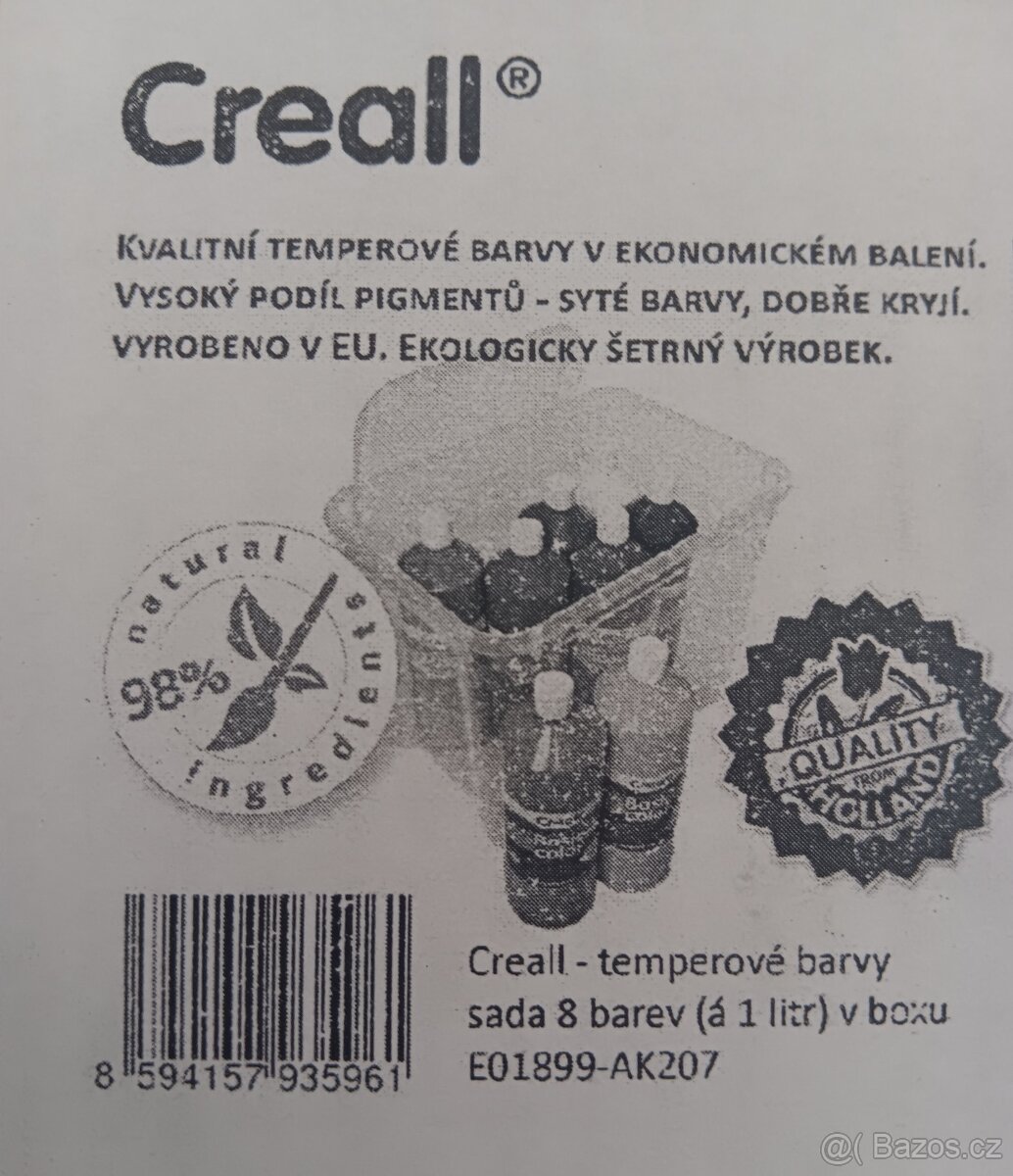 Temperové barvy Creall - 2