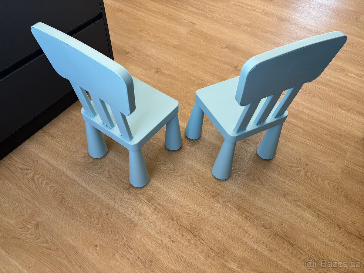 Dětská židle MAMMUT Ikea, sv.modrá - 2