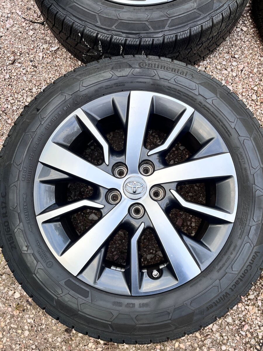 5x108 R17 originál zimní alu disky Toyota Proace - 2