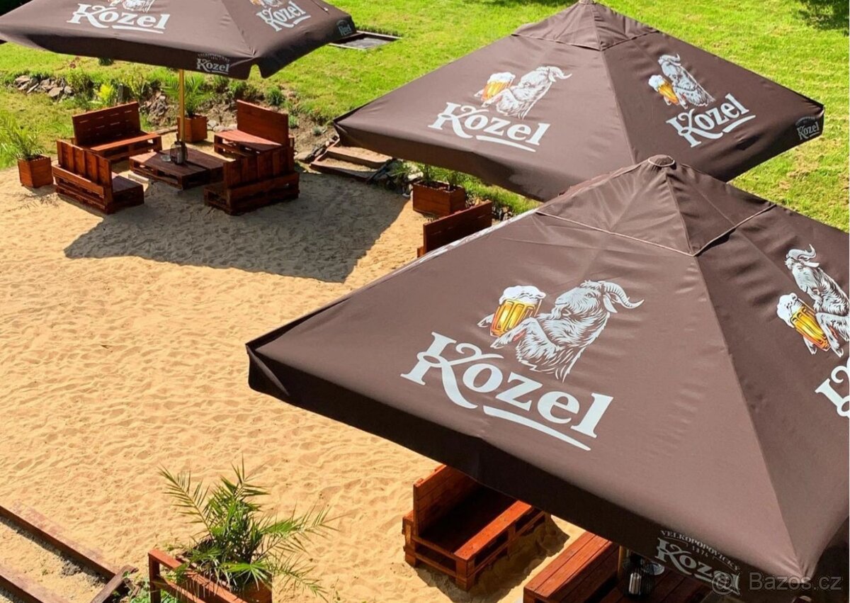 Potah na hospodský slunečník Kozel - 2