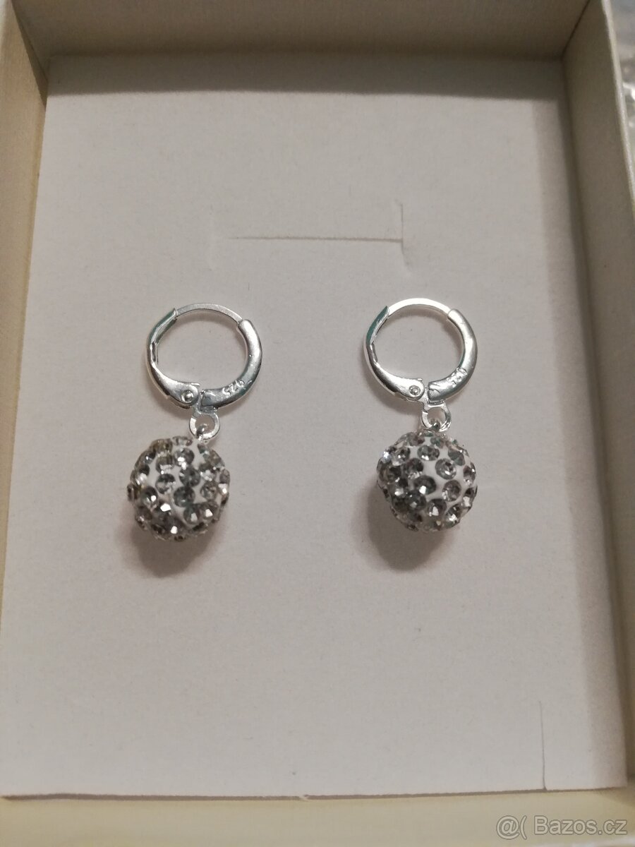 Stříbrné náušnice 2 pary - 2