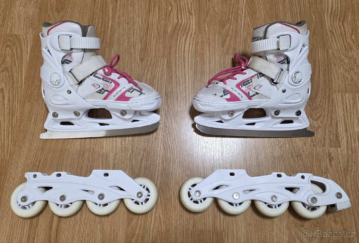 Roztahovací dětské brusle Tempish 2v1 vel. 33-36 - 2