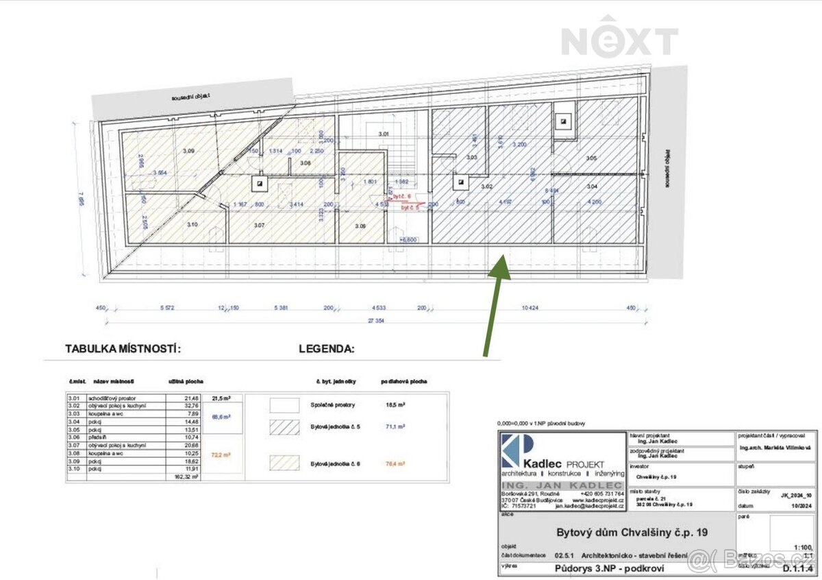 Prodej byt 3+kk, 67㎡ - 2