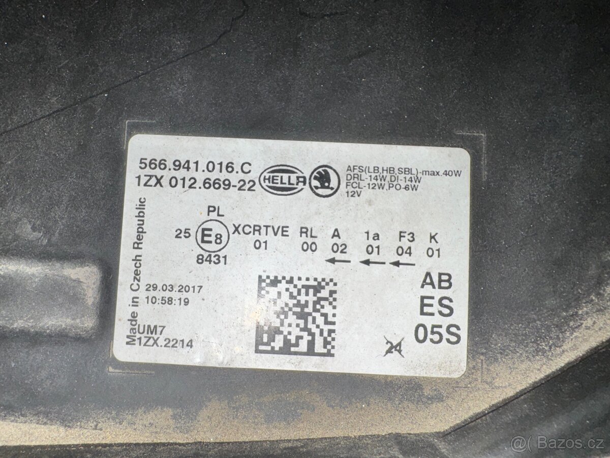 LED - světlomet pravý Škoda Kodiaq - 2