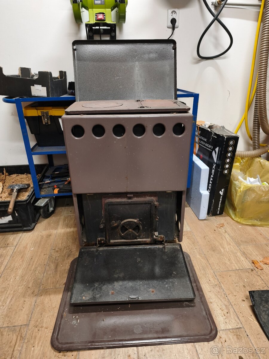 Kamna na dřevo, uhlí i hobliny 4kW - 2