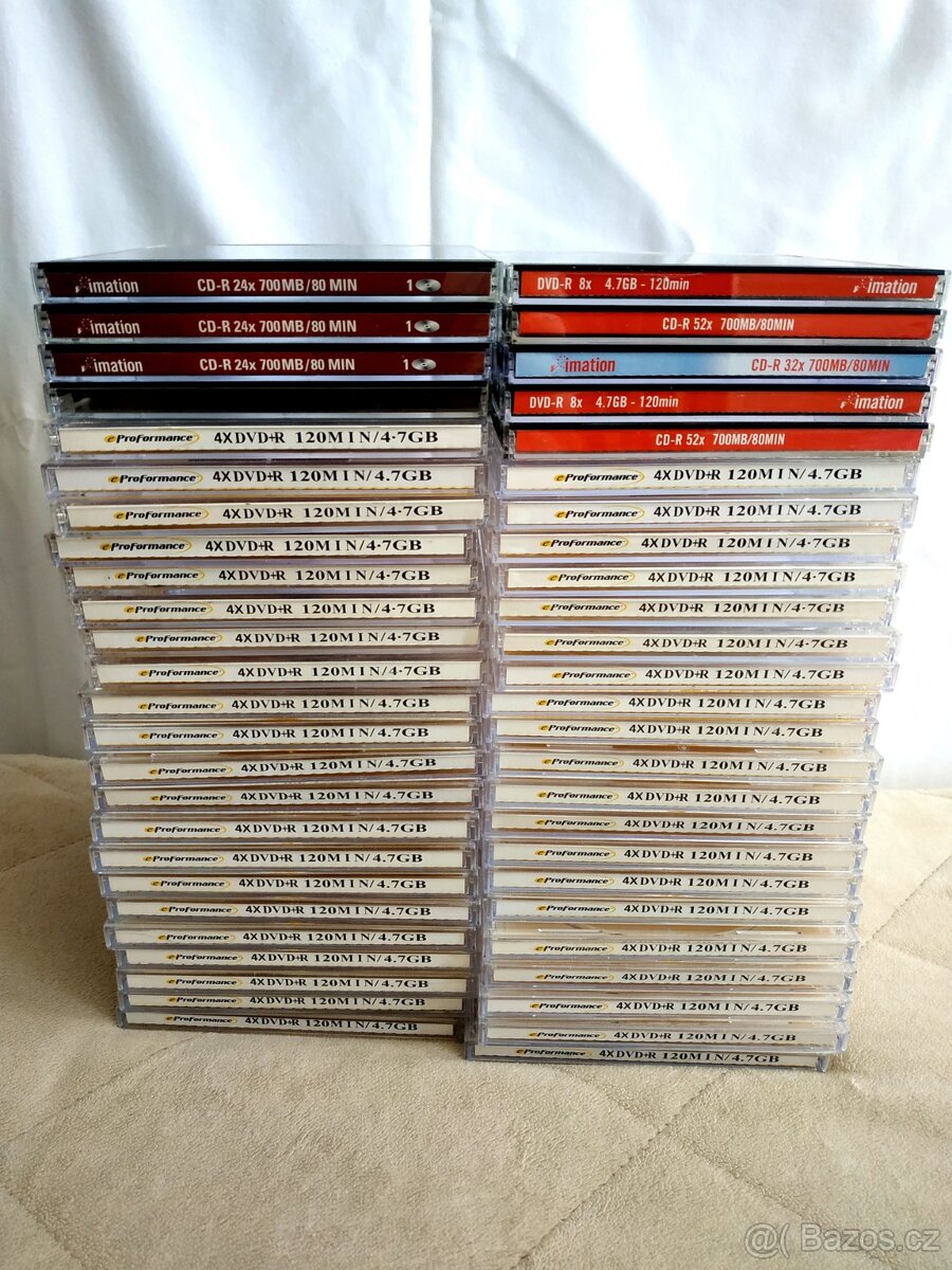 100x obaly 10,4 mm pro CD, DVD, Blu-ray - 2