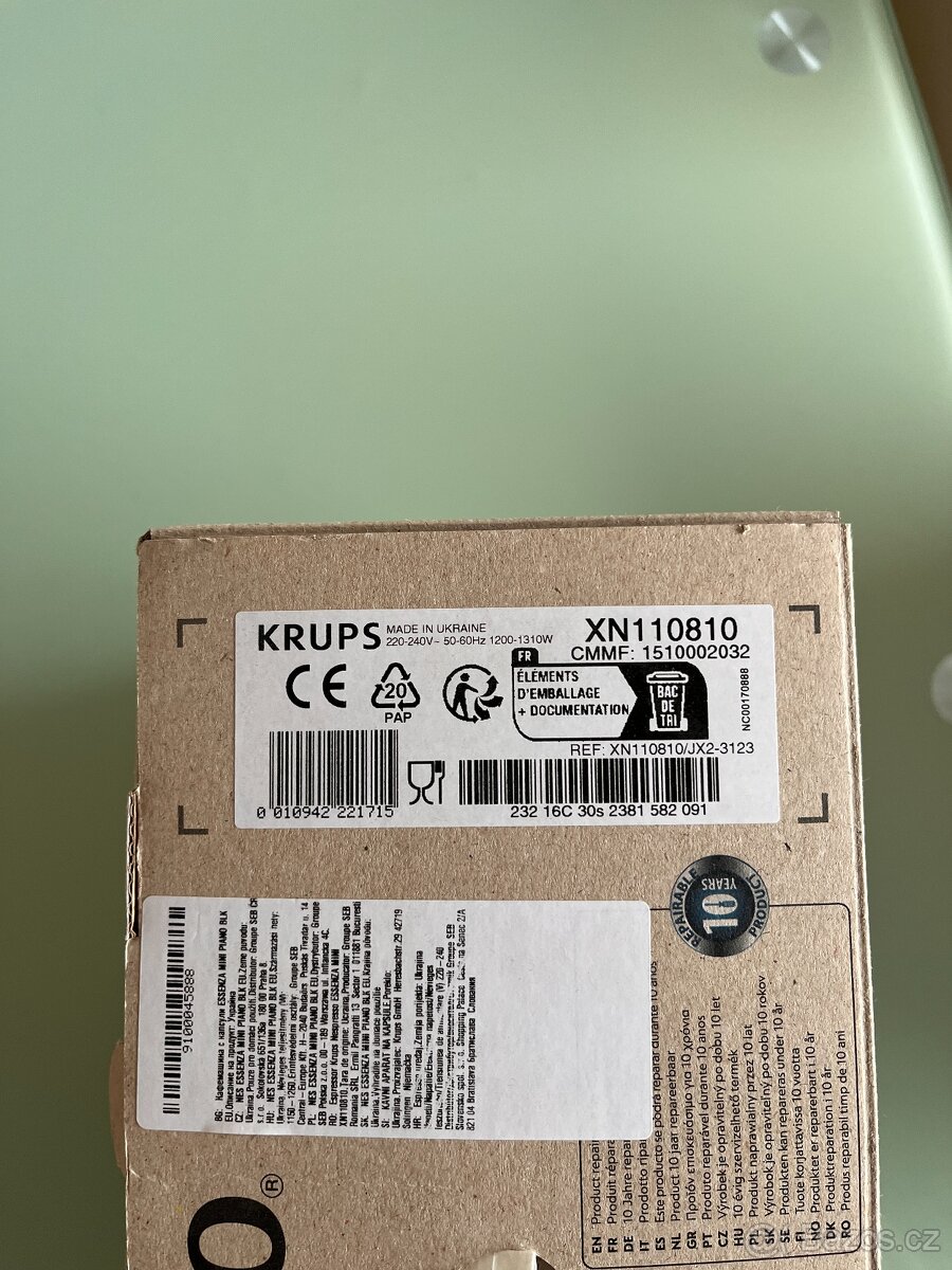 Kapslový kávovar Krups Nespresso Essenza mini - 2