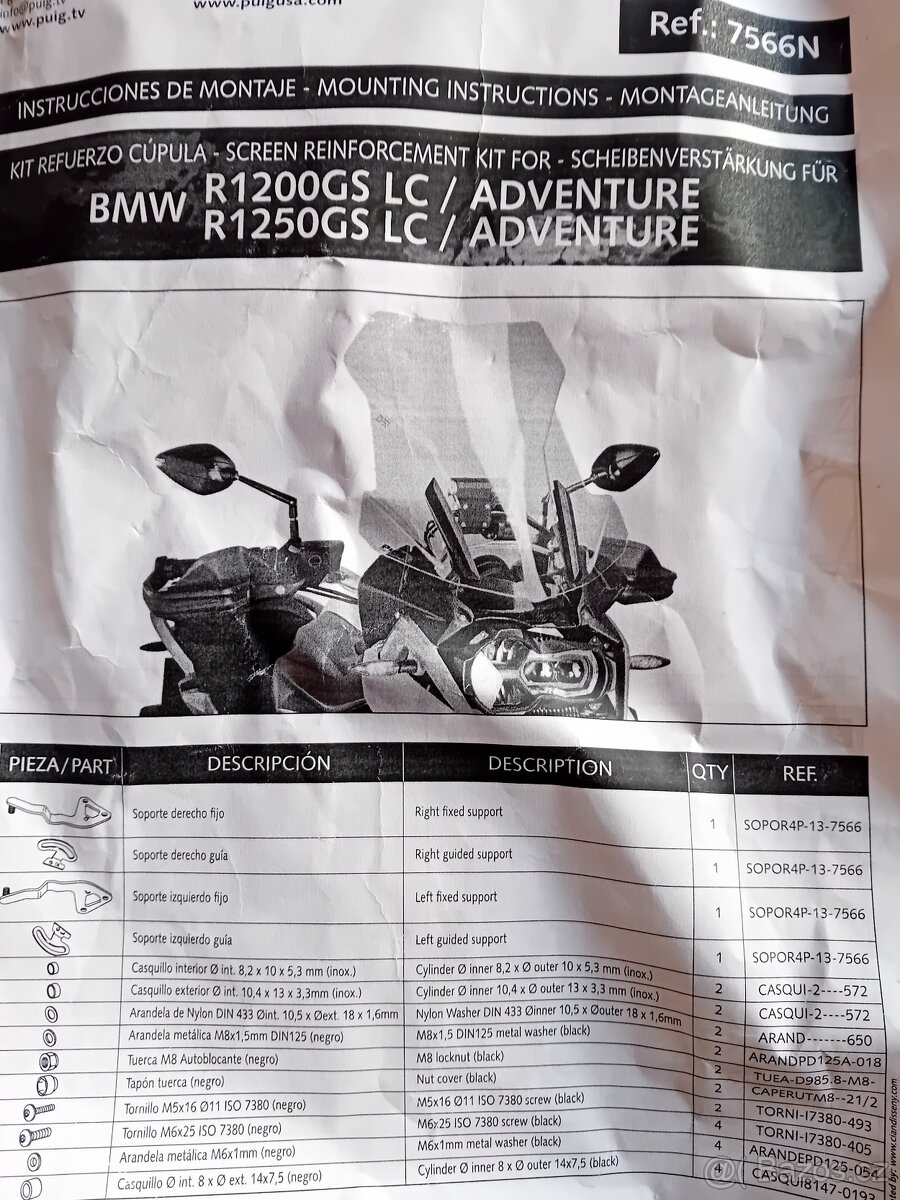 Výstuha plexi Bmw - 2