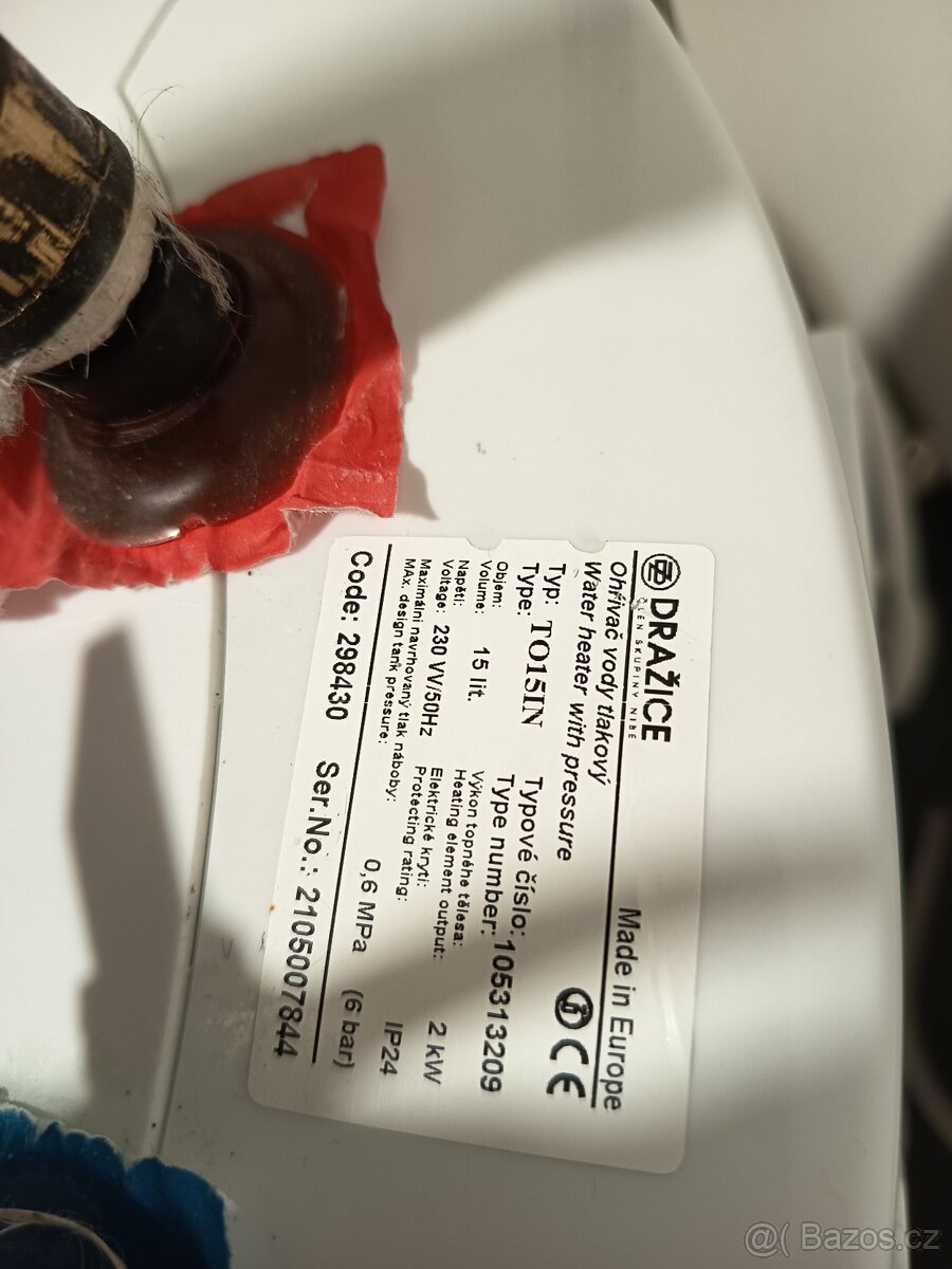 Ohřívač vody Dražice TO 15 IN - 2