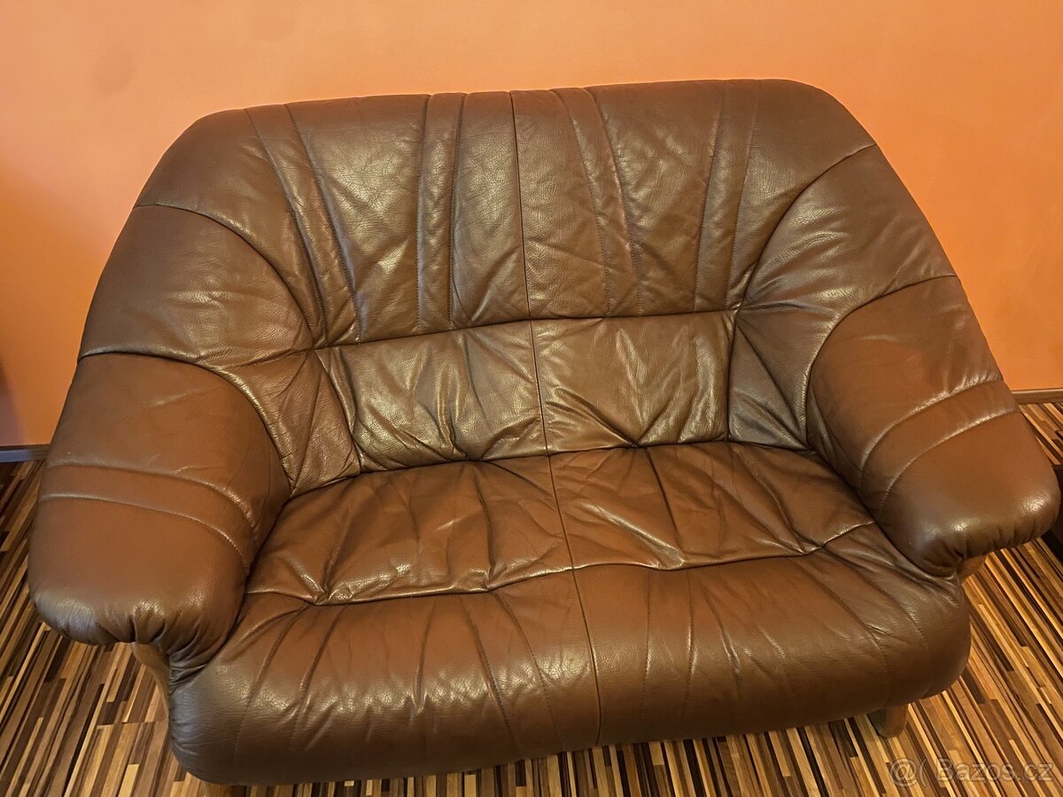 luxusní kožené dvojkřeslo - 2