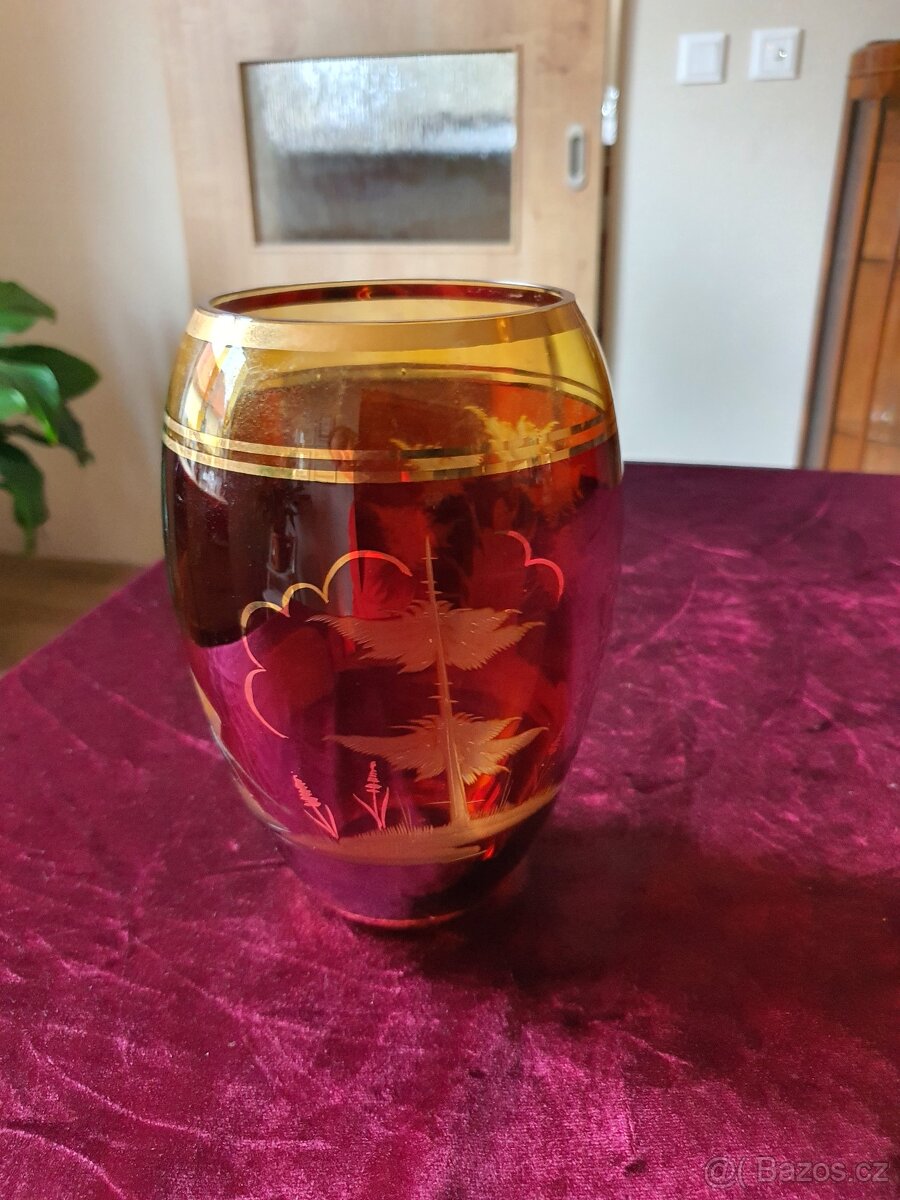 Velká skleněná váza Egermann - 2